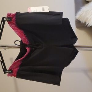 Swim short black and pink size 12 Tropical Escape